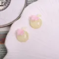 Lindos dijes de fruta de resina transparente para fundas de teléfono y accesorios para el cabello. - Un melón dulce