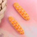 Resin baguette charms with musical notes for DIY hair clips, phone cases and accessories. - Style 6