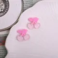 Colgantes de cereza de resina rosa accesorios DIY para fundas de móvil y joyería - Pieza de Cereza Rosa Claro