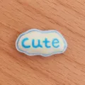 Cute cloud resin flatback charm detail, perfect for DIY phone case hair clip decor. - Merry Christmas Sign