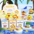 Set de juguetes de bloques de construcción de patos lindos mini ladrillos regalo de escritorio - 8933-8944 Patos lindos y felices figuras caja de regalo de exhibición, juego completo de 12