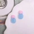 Ciondoli ananas in resina blu rosa dettaglio flatlay per accessori cover DIY kawaii - Pezzo di Ananas