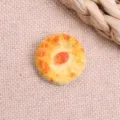Resin simulated bread micro charm detail view, perfect for handmade DIY crafts and cute accessories. - Style 7