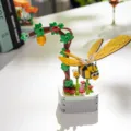 Compatible DIY insect flower building blocks desktop ornament toy gift for kids decor - Flower Vine Bee