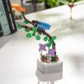 DIY beetle building block flower toy creative desktop ornament botanical puzzle gift for kids - Rhinoceros Beetle Tree Vine