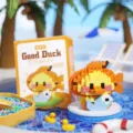 Lindo juguete de bloques de construcción de pato figura DIY regalo creativo para niños y decoración. - 8934 Pato perezoso (caja de color)