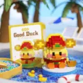 Joli jouet de construction de canard puzzle DIY figurine déco de bureau cadeau enfant - 8941 Canard de la fortune (Emballage boîte colorée)