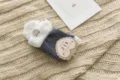 Cozy winter fuzzy plush home sleeping socks thick soft warm floor socks for women indoor wear - One Size / Solid Style Taupe