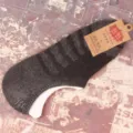 Chaussettes basses invisibles pour hommes avec semelle éponge, coton confortable et respirant. - Taille unique / Gris Foncé Homme