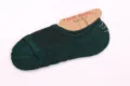 Chaussettes invisibles basses vert foncé avec semelle en éponge pour hommes et femmes, sport. - Taille unique / Vert foncé femme