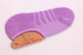 Chaussettes invisibles sport basses violettes avec semelle en éponge pour un confort optimal. - Taille unique / Violet pour Femme