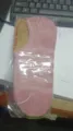 Chaussettes basses roses avec fond éponge et étiquette, matière coton respirante et confortable. - Taille unique / Rose