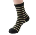 Detailansicht von damen winter dicken wolle gestreiften socken, weiche kaschmir wärme socke. - Einheitsgröße / Dunkelgrau