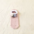 Calzini pantofola soffici da donna con pompon carini caldi e accoglienti dettaglio prodotto. - Taglia 35-42 / Stile con pon pon rosa