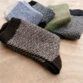 Men's thick warm wool socks retro herringbone pattern winter cozy knitted thermal socks - Vintage Ethnic Herringbone Style / 5 Pairs / Mixed Herringbone (Men W Wave)