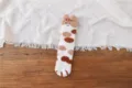 Chaussettes mi-hautes en molleton corail patte de chat peluche, chaussettes hiver femmes. - Taille unique anti-peluche / Khaki Tacheté