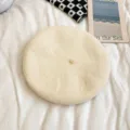 Cozy beige wool beret hat, classic French vintage painter beret for women autumn and winter. - M (56-58cm) / Off White