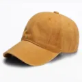 Solid color washed cotton baseball cap for men and women, outdoor sun protection hat. - One Size, Adjustable (51-61cm) / Six-Line Washed Ginger