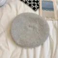 Grey wool beret hat for women, vintage winter solid color painter hat, stylish french style. - M (56-58cm) / Light Gray