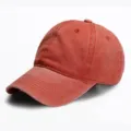 Washed cotton baseball cap solid color casual sun hat for men and women outdoor wear. - One Size, Adjustable (51-61cm) / Six-Line Washed Orange Yellow