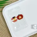 Niedliche kreative Acryl Büroklammern Set, Apfel und Schleife Lesezeichen für Schule Büro. - Roter Apfel Serie 2.0