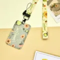 Sonnenblumen Lanyard und Kartenhalter Set, süßer Schülerausweis Schutzhülle Hartschale. - Spitzen Sonnenblume Und Langes Sonnenblumen Schlüsselband
