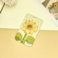 Sonnenblumen Kartenhulle Hartschale fur Schuler Bus ID Karte, suse florale Schutzhulle. - Gelber Hintergrund Sonnenblume (Ohne Zubehör)
