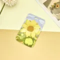 Sonnenblume Kartenhülle Harte Schale Bus U-Bahn Studentenausweis Schutzhülle Gelbes Design - Blauer Himmel Sonnenblume (Ohne Zubehör)