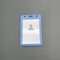 Plastic ID card holder badge holder for employee exhibition bus metro access control card cover - Case Only / Lake Blue