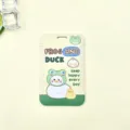 Cute cartoon frog and duck card holder for students bus pass protective cover badge holder - Little Yellow Duck And White Goose / Without Accessories