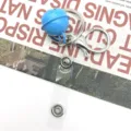 Metal bag connector bell keychain DIY hardware accessory with snap strap and lobster clasp - Dark Blue