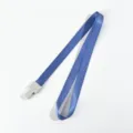 Blauwe lanyard ID-badgehouder nekband met grijze veiligheidssluiting voor werkkaartvariant. - Haze Blauw