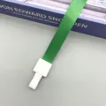 Green lanyard with white plastic buckle for ID card badge holder neck strap daily use - Green