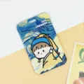 Slide cartoon celebrity student card holder bus subway ID badge protective cover case new - No Accessories / Girl with a Pearl Earring