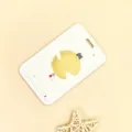 Variante de porte-carte mignon chat noir, étui de protection blanc pour carte d'étudiant. - Chat Noir Pleine Lune / Sans Accessoires