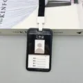 Portatarjetas de identificacion de goma negra con cordon transparente para pase de trabajo. - Nueva Funda de Tarjeta + 1.5 Cordón Regular / Negro