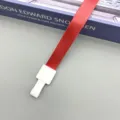 Red Lanyard 1.5cm Integrated Buckle Neck Strap for Work ID Badge Exhibition Card Holder - Red