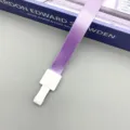 Purple lanyard with white plastic buckle, ideal for work ID badges and exhibition passes. - Light Purple