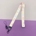 Cute cartoon polyester lanyard for student ID badge campus card neck strap wholesale. - Gradient Game Dog Long Lanyard