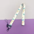 Cute cartoon dinosaur pattern polyester neck lanyard for ID student card and mobile phone - Little Crocodile Long Lanyard