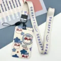 Cartoon Kartenhalter mit langem Lanyard, süßes Bärenmuster Ausweishalter für Schule und Büro. - Behappy Langes Schlüsselband / Stern Sonnenbrillen Bär