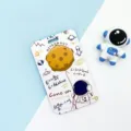 Cute astronaut cartoon card holder sliding cover waterproof student ID bus IC badge pass - Star Balloon Astronaut / No Accessories