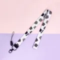 Cartoon cloud pattern neck lanyard with metal hook and strap for keys and phone variant. - GOOD Bear