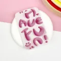 Pink cute cartoon student card holder, durable ABS push-pull protective case for game cards. - Pink English Letter / No Accessories