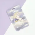 Cute cartoon rabbit card holder student ID badge protector bus access card sleeve aesthetic - Cloud Moon Rabbit / No Accessories