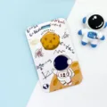 Cute astronaut cartoon sliding card holder protective case for student bus IC card - Jumping Astronaut / No Accessories