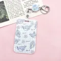 Cute whale card holder ID badge holder with retractable reel and keychain blue grid. - Blue Shark + White Retractable Badge Reel (Blue Shark)