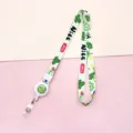 Cute cartoon crocodile green lanyard with retractable badge reel for ID cards and keys - Green Crocodile (Retractable Lanyard)