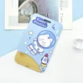 Süßer Cartoon Astronaut Schiebe Kartenhalter Schüler Buskarte Schutzhülle blaue Variante - Weltraum-Astronauten-Hase (Ohne Zubehör)