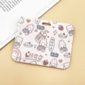 Cute cartoon sliding card holder ID badge protector for bus cards and access cards. - Horizontal - LUCK Rabbit (No Accessories)